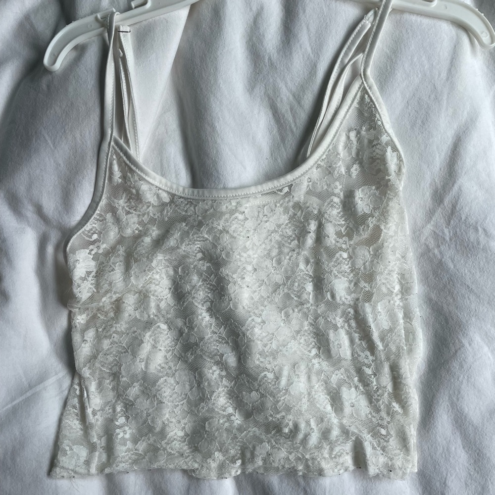 White lace top